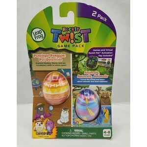 LeapFrog RockIt Twist Game Pack Toy Penelope Penguin Pet Detective & Animals NIP